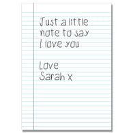 Note To Say I Love You Card